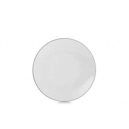 6x REVOL Equinoxe Mělký talíř 24 cm, White Cumulus