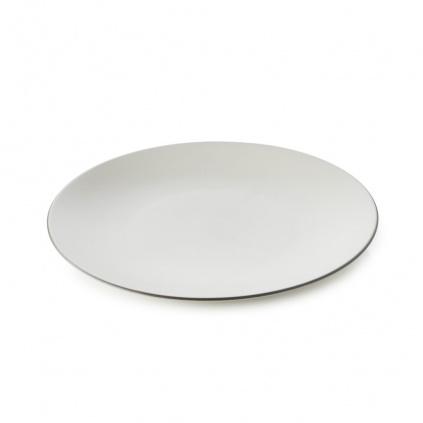 6x REVOL Equinoxe dinner plate 26cm, White Cotton