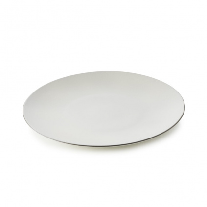 6x REVOL Equinoxe Mělký talíř 28 cm, White Cotton