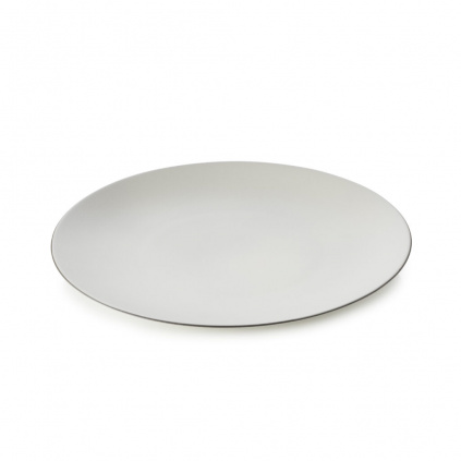 2x REVOL Equinoxe dinner plate 31cm, White Cotton