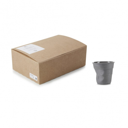 REVOL Froisses giftboxed crumple tumbler 8cl,x6, 100% Recyclay