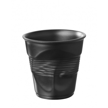 6x REVOL Froisses cappuccino Becher 18 cl, Satin black