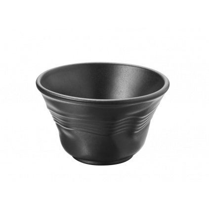 6x REVOL Froisses small bowl, deep 25cl, Satin black