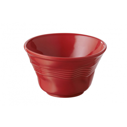 6x REVOL Froisses small bowl, deep 25cl, Pepper red