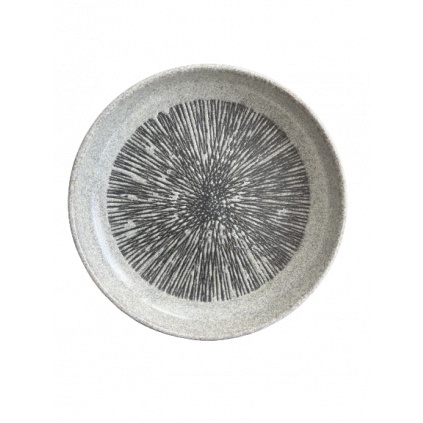Kizami Plate, High Rim, 22 cm