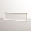 Modern White Rectangular Plate 33 x 10,5 cm