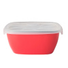 COLOURBLOCK Square Lidded Bowl – red