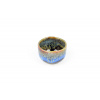 Black with Bright Blue Drip Sake Cup 50 ml