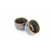 Black with Bright Blue Drip Sake Cup 50 ml