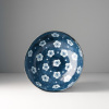 Irregular shape bowl Navy & White Blossom 21 cm