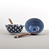 Set Misek s hůlkami IKAT Blue
