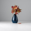 Raindrop shaped vase blue 10 cm