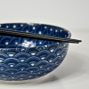 Blue & White Wave Design Bowl 16 cm
