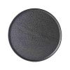 Asphalt Slab Speiseteller mit hohem Rand, 24 cm
