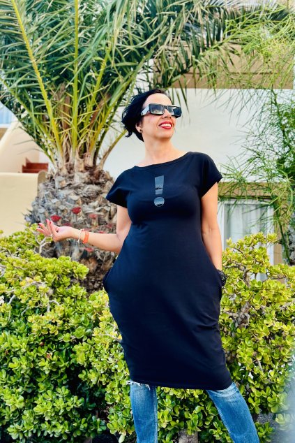 A1381 BKKL úpletové šaty (Velikost L)