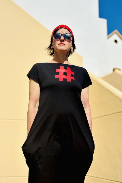 A1383 BKKL úpletové šaty (Velikost L)