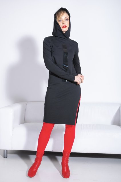 SA10566 RRH Mikinošaty s kapucí a rozparkem