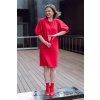 Mikela da Luka Gentle Madam Red saty s potiskem