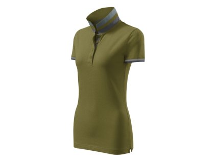 Collar Up polokošile dámská avocado green - hlavní obrázek