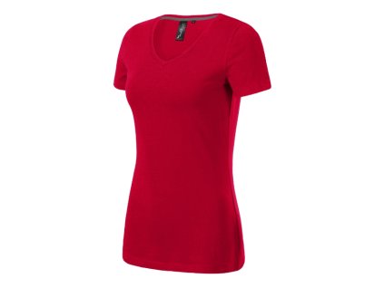 Action V-neck tričko dámské formula red - hlavní obrázek
