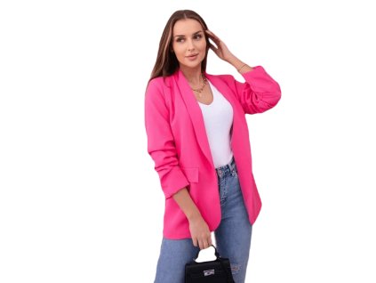 Sako s klopami elegantní růžové - hlavní obrázek
