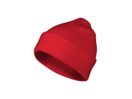 Beanie čepice unisex červená uni - hlavní obrázek