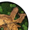 Dřevěné hodiny s mechem o průměru 50cm