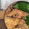 Dřevěné hodiny s mechem o průměru 40cm