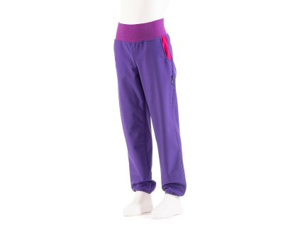 Softshellové nohavice Basic tmavofialové