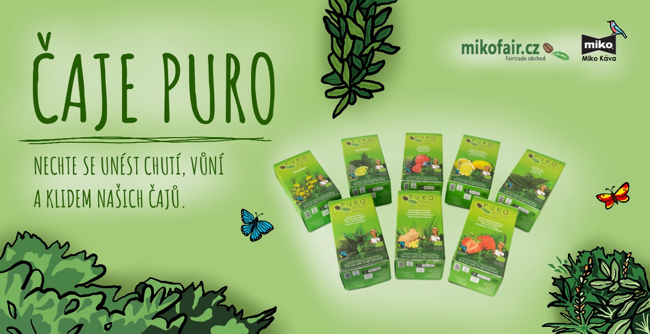 FAIRTRADE čaje PURO