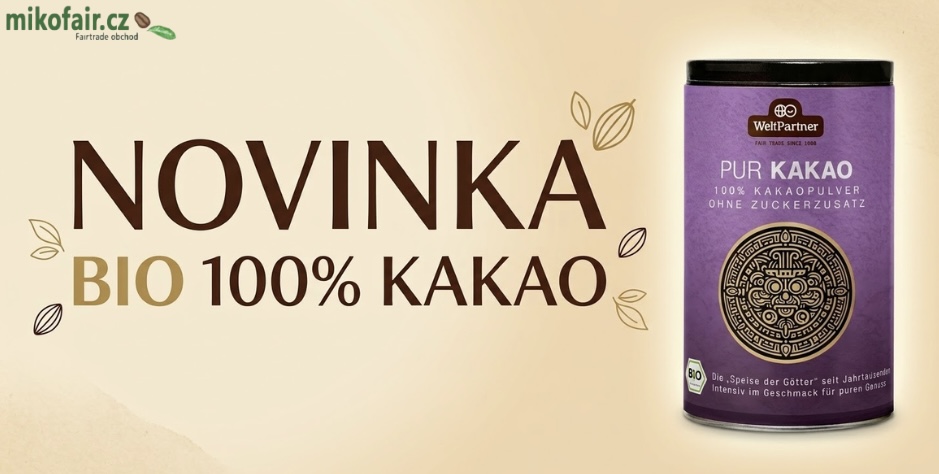 BIO čisté kakao 100%, bez cukru