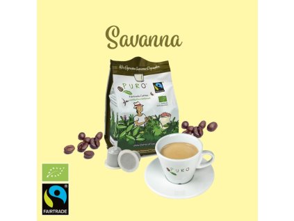 Kapsle Puro Bio Savanna (espresso) 10ks 100 % arabica
