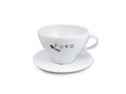 Šálek s logem Puro na cappuccino