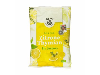 BIO bonbóny citrón s tymiánem, 100 g