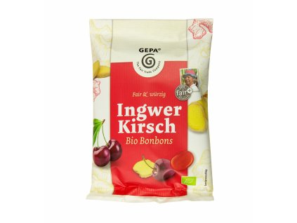 Bio třešňové bonbóny se zázvorem, 100 g