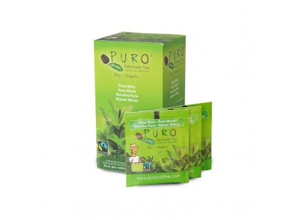Fairtrade BIO čaj porcovaný Puro organický mátový  25x1,5g porce