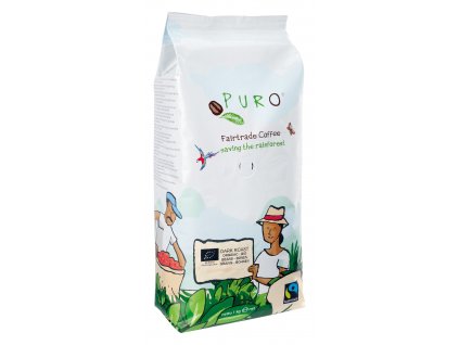 Zrnková káva Puro Fairtrade BIO DARK ROAST 1 Kg