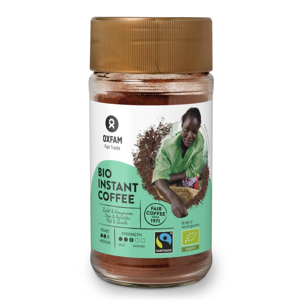 Oxfam BIO instantní káva 100g, ve skle