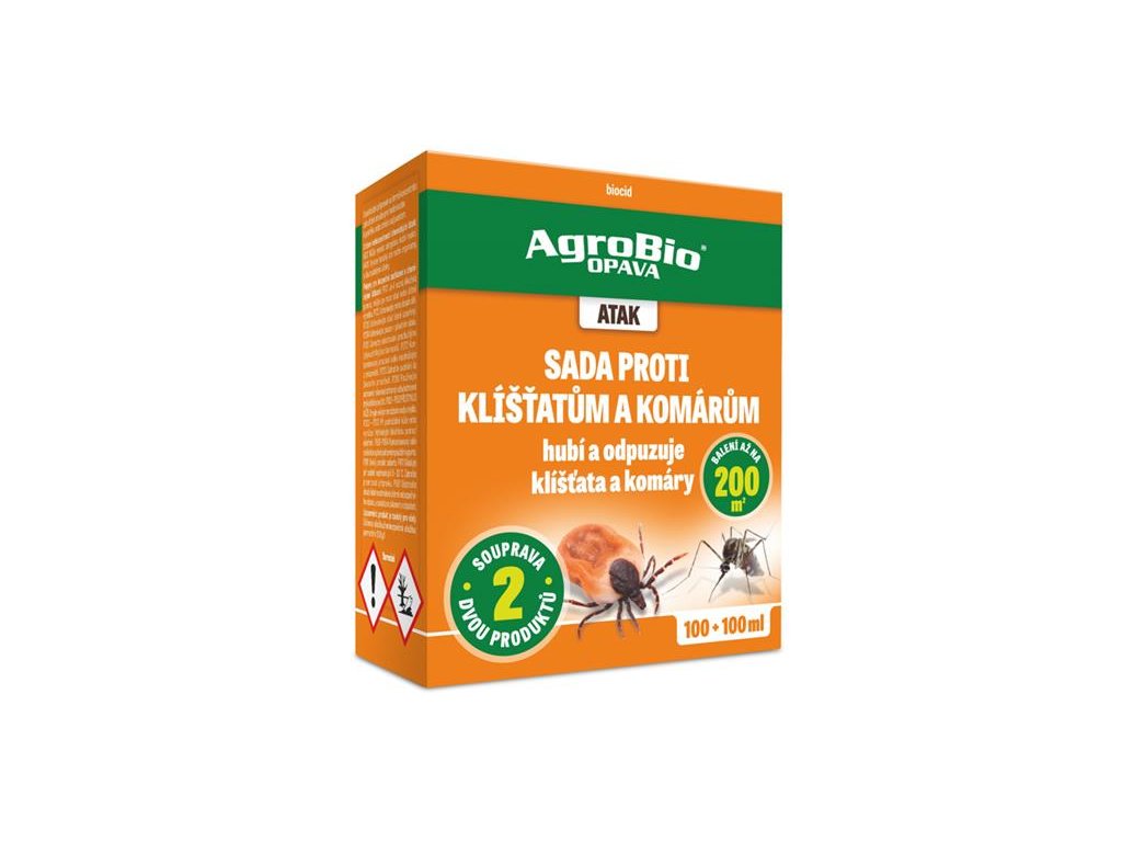 Sada proti klíšťatům a komárům AGROBIO Atak 200ml