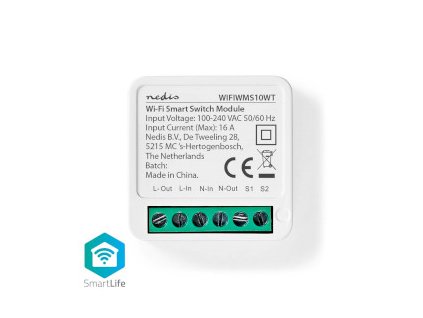 SmartLife Spínač Nedis WIFIWMS10WT