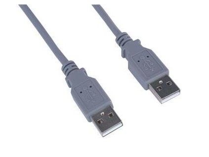 USB Kabel USB 2.0 AM-AM 0,5m šedý