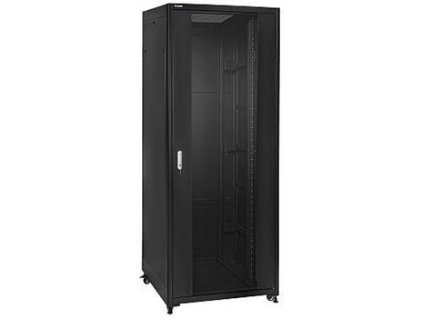 19" Rack skříň SQ8142/B (42U 800x1000mm, pojízdná,matná) - rychlá montáž