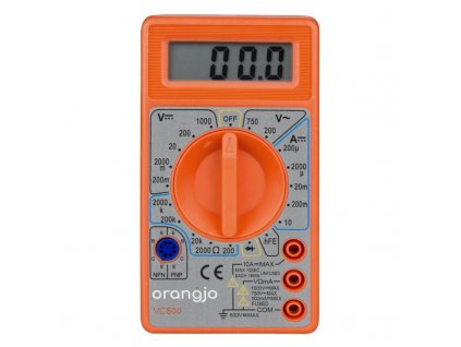 Digitální multimetr Orangjo VC500, LCD, 9V