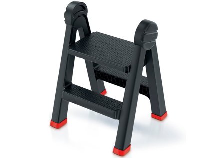 Skládací schůdky TITAN LADDER KLD4565, černá 470 x 435 x 630 mm, max. 150kg