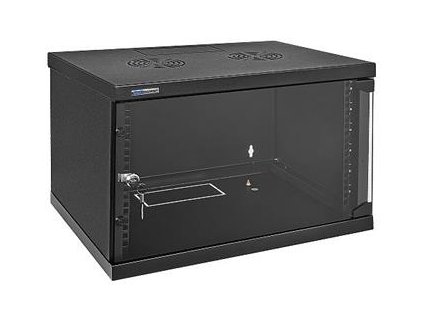 19" Rack skříň WSH5406/B (6U 400mm, závěsná) SOHO - černá
