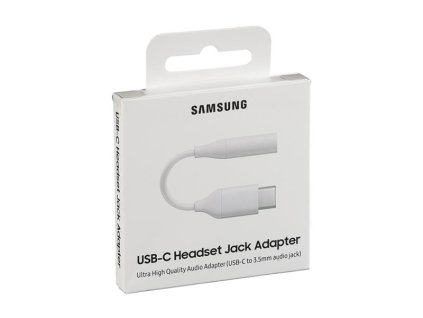 Adaptér SAMSUNG EE-UC10 USB-C / JACK 3,5mm (pro poslech hudby) White