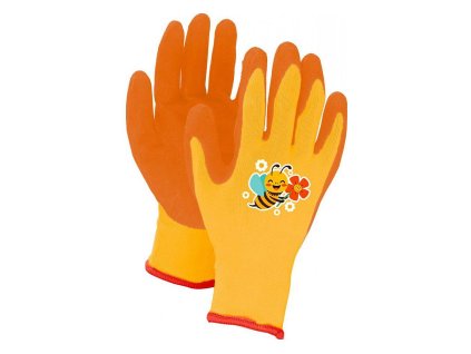 Dětské rukavice DAISY včelka oranžové,