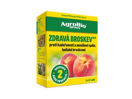 Přípravek proti kadeřavosti,moniliové spále a hnilobě broskvoní AGROBIO Zdravá Broskev