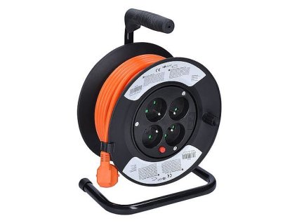 Buben vnitřní 4z, 15m, oranžový kabel 3x1,5mm