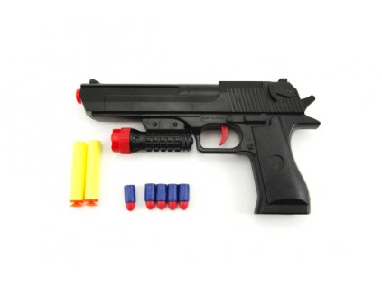 Dětská pistole TEDDIES Glock na pěnové náboje 30cm